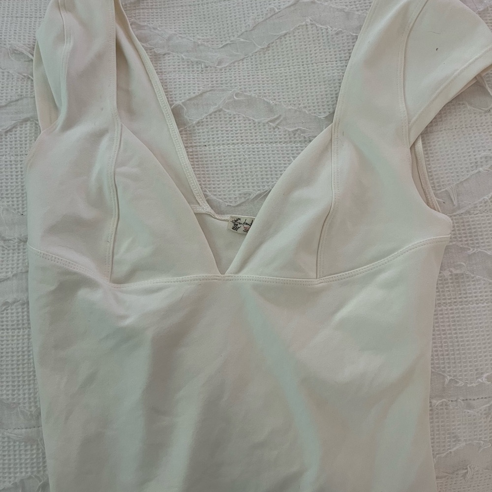 Cream Sleeveless Top